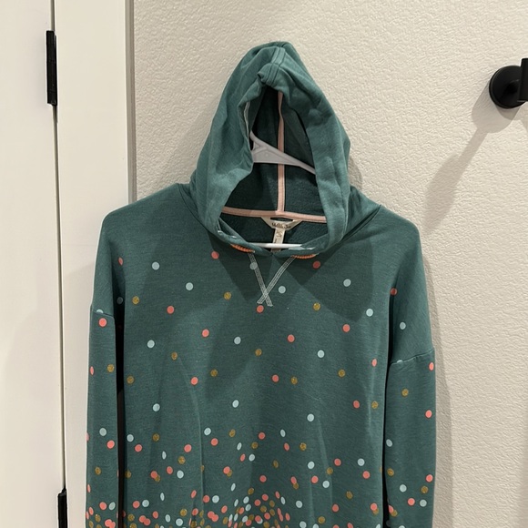 EUC Girls Matilda Jane Confetti Dot Hoodie Sweatshirt Size 14 Teen Tween Girls - Picture 5 of 7